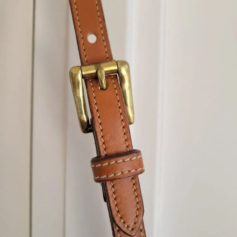 VINTAGE DOONEY & BOURKE Honey Camel Brown Leather Shoulder Bag - Picture 6 of 11